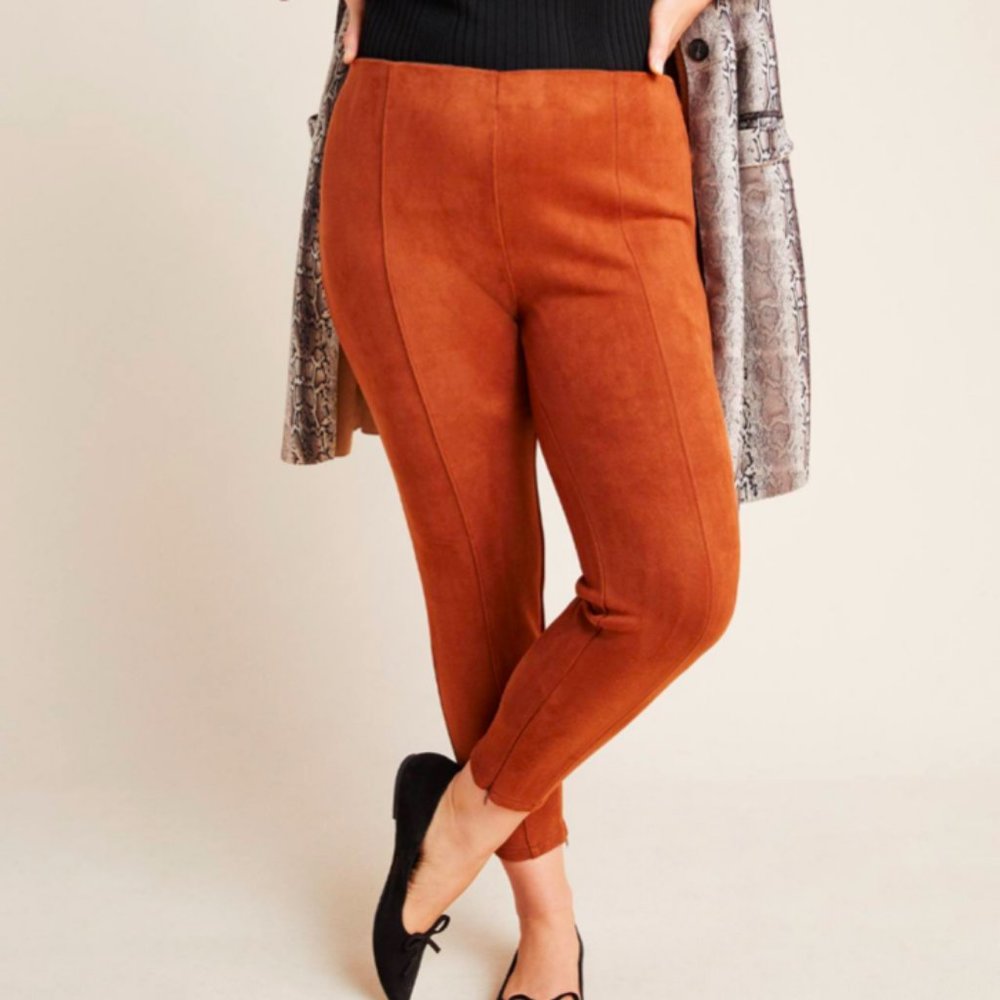 Anthropologie Faux Suede Leggings, 16W, NWT